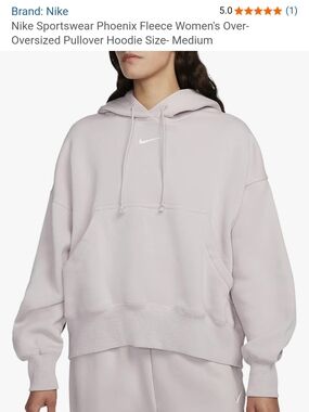 Nike Sportswear Phoenix Fleece Womens Oversized Pullover Hoodie Size Small